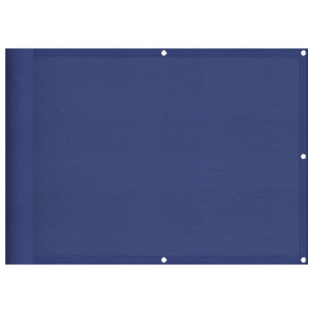 Balkonski zaslon plavi 75x800 cm 100 % poliester Oxford