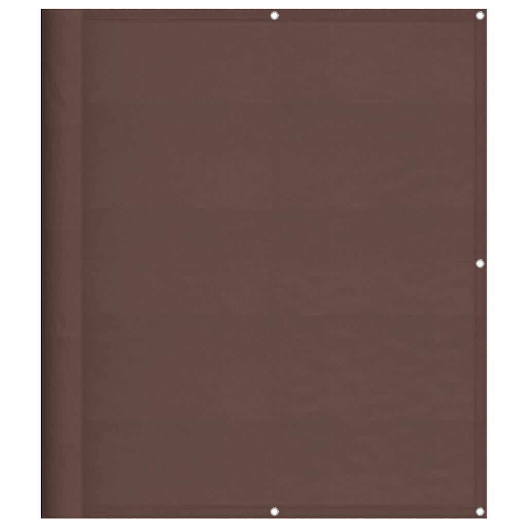 Balkonski zaslon smeđi 120x700 cm 100 % poliester Oxford