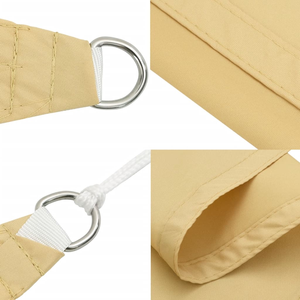Jedro protiv sunca boje pijeska 5x5 m 100 % poliester Oxford