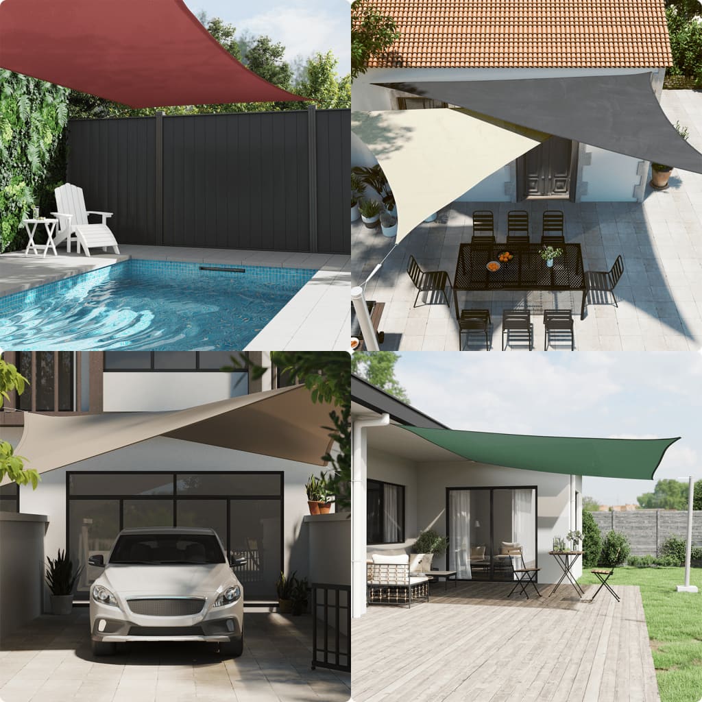 Jedro protiv sunca boje pijeska 4,5x3 m 100 % poliester Oxford