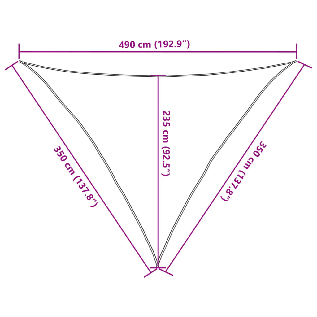 Jedro protiv sunca svjetlosivo 3,5x3,5x4,9 m poliestera Oxford