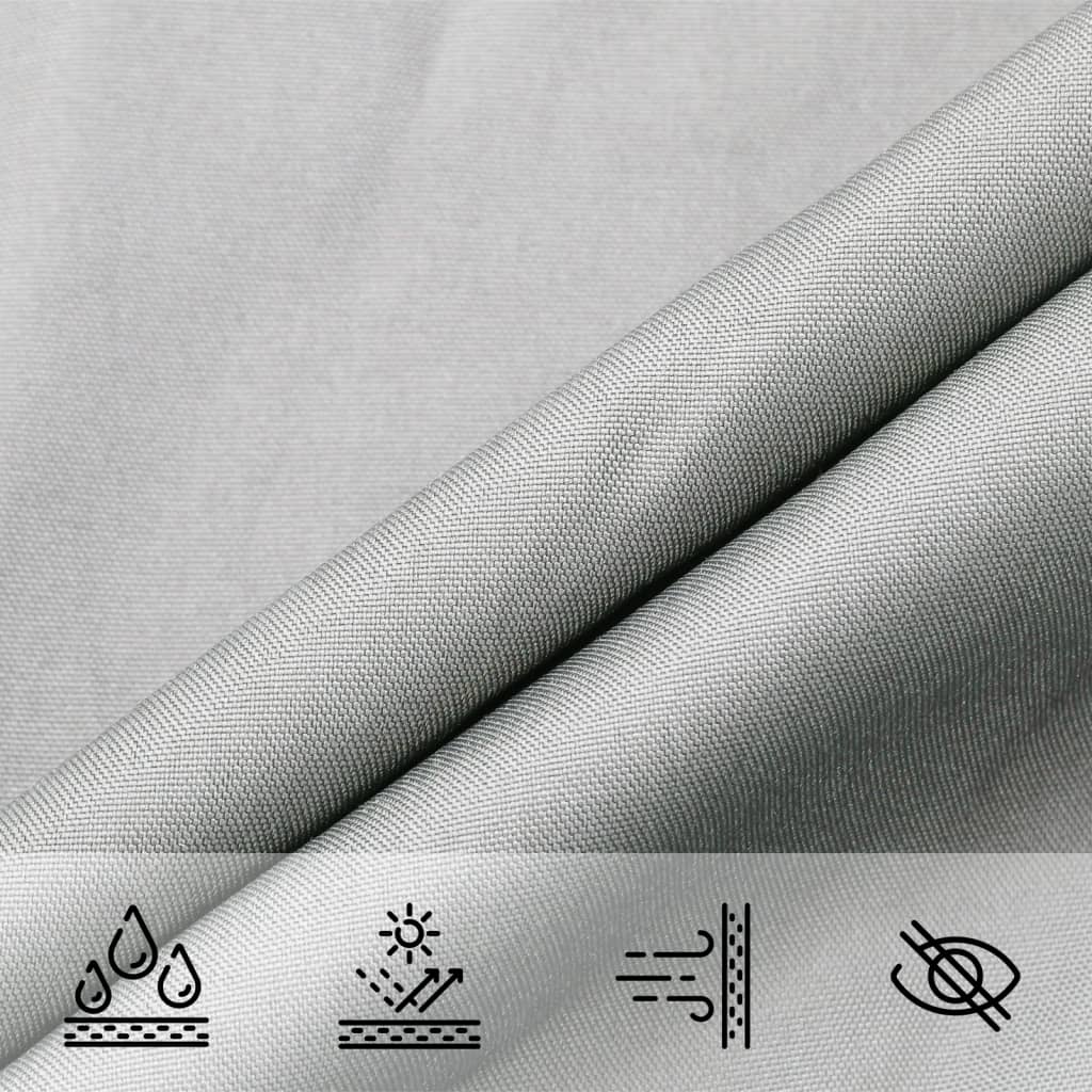 Jedro protiv sunca svjetlosivo 5x7x7 m 100% poliestera Oxford