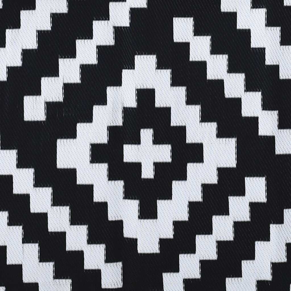 Vanjski tepih ARAKIL bijelo-crni 120 x 180 cm PP