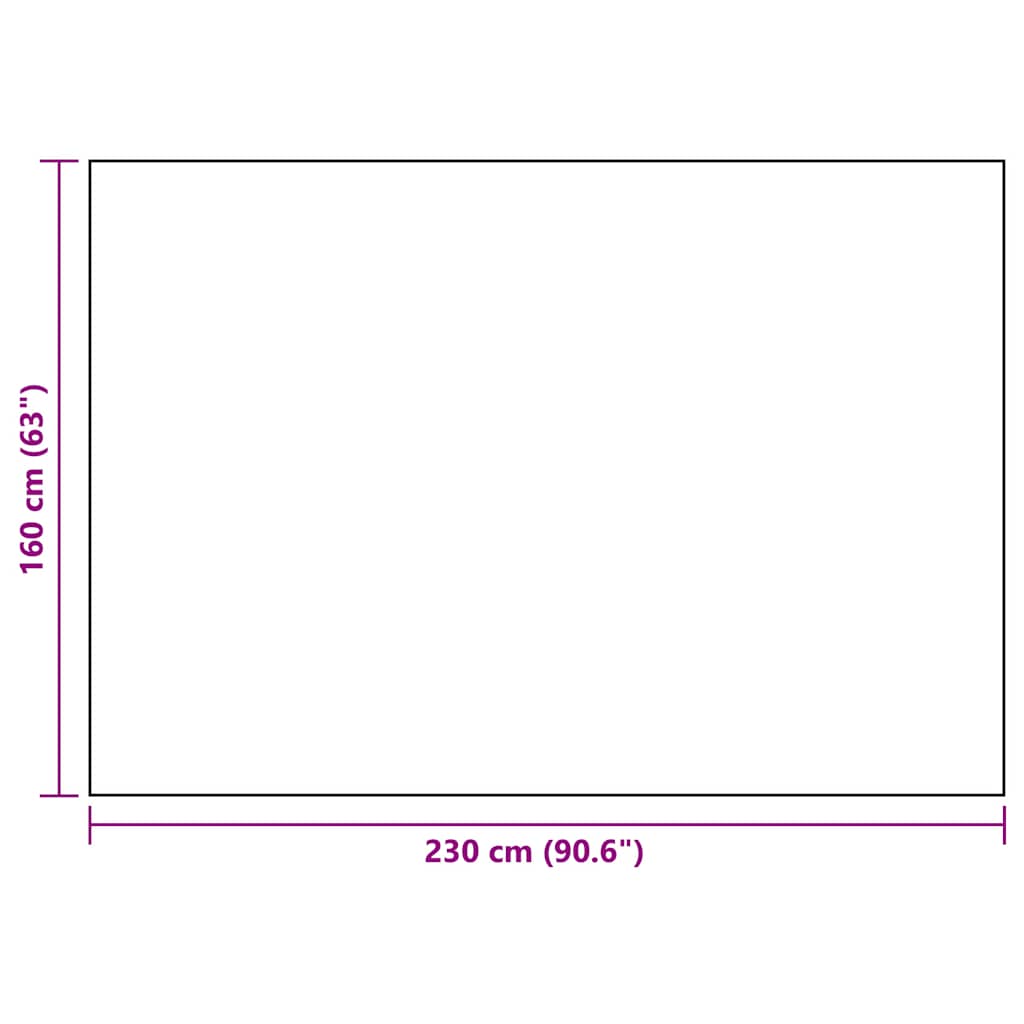 Vanjski tepih ARAKIL bijelo-crni 160 x 230 cm PP