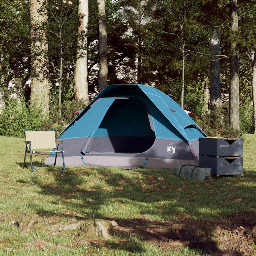 Kupolasti šator za kampiranje za 2 osobe plavi vodootporni