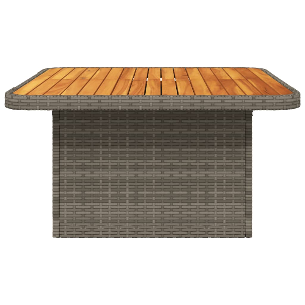 Vrtni stol sivi 80 x 80 x 71 cm od poliratana i bagremovog drva