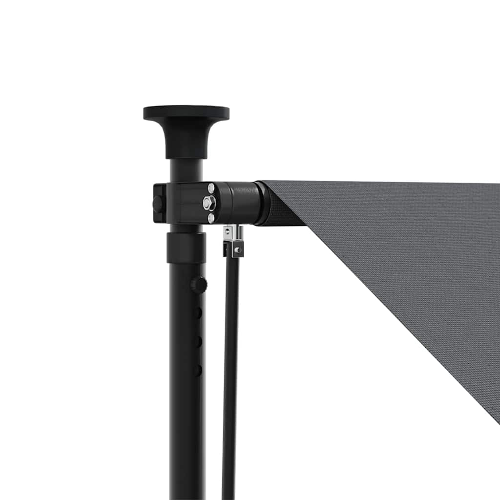 Tenda na uvlačenje antracit 400 x 150 cm od tkanine i čelika