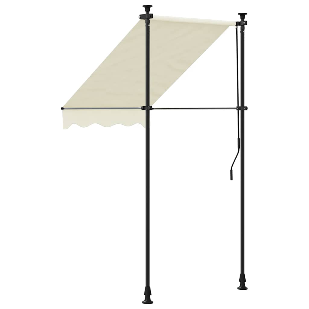 Tenda na uvlačenje krem 150 x 150 cm od tkanine i čelika