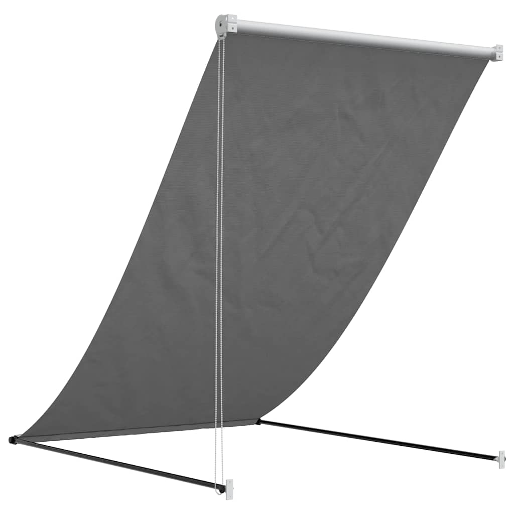 Tenda na uvlačenje antracit 100 x 150 cm od tkanine i čelika