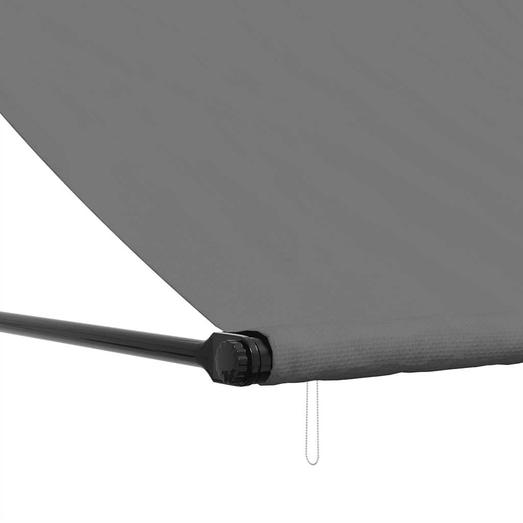 Tenda na uvlačenje antracit 250 x 150 cm od tkanine i čelika