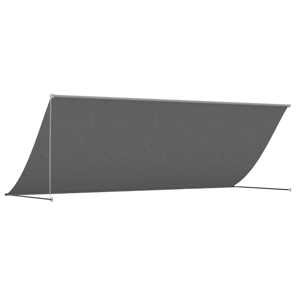 Tenda na uvlačenje antracit 350 x 150 cm od tkanine i čelika