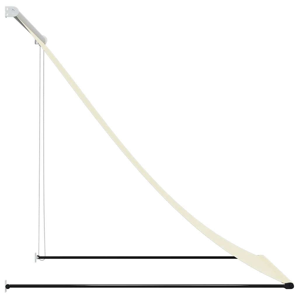Tenda na uvlačenje krem 150 x 150 cm od tkanine i čelika