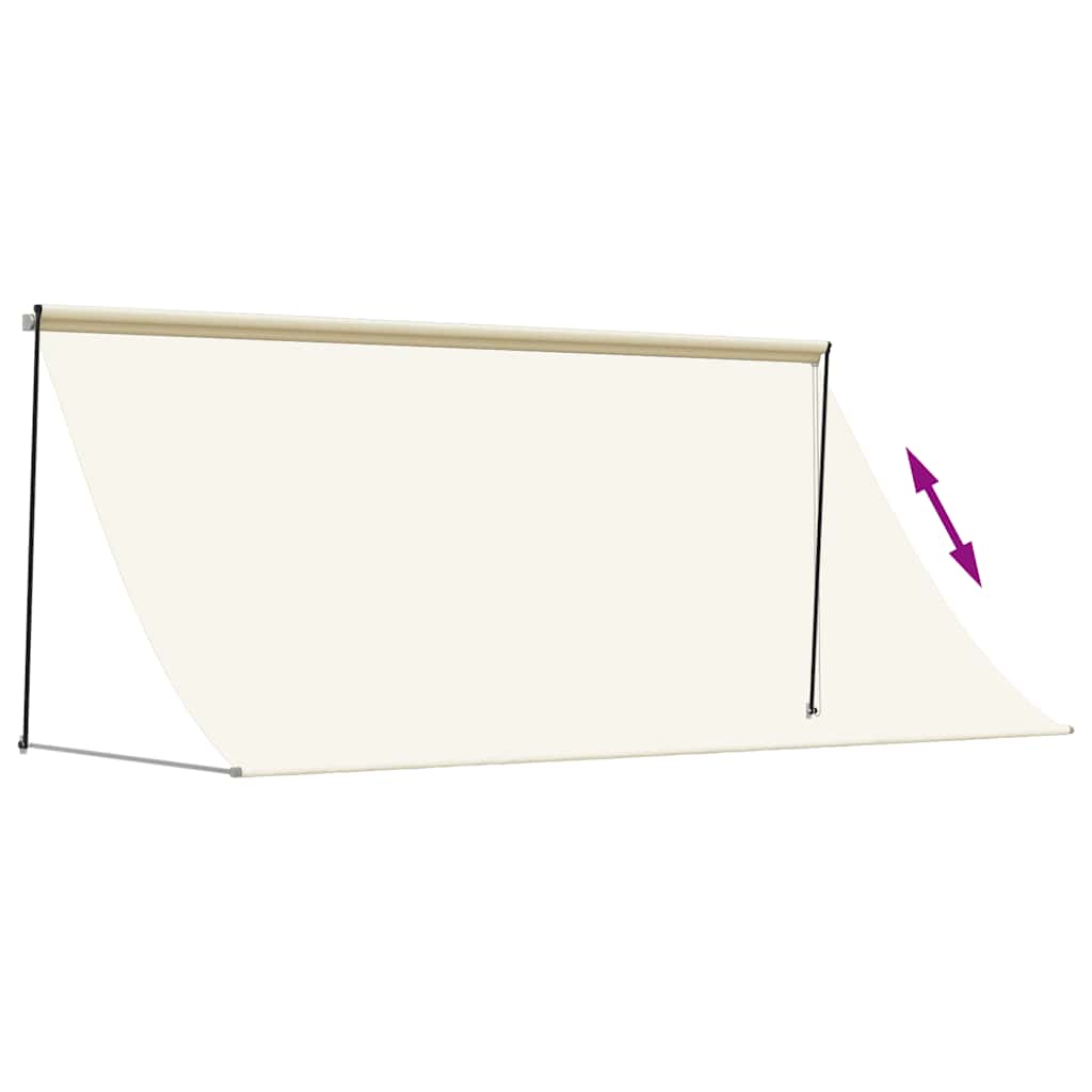 Tenda na uvlačenje krem 300 x 150 cm od tkanine i čelika