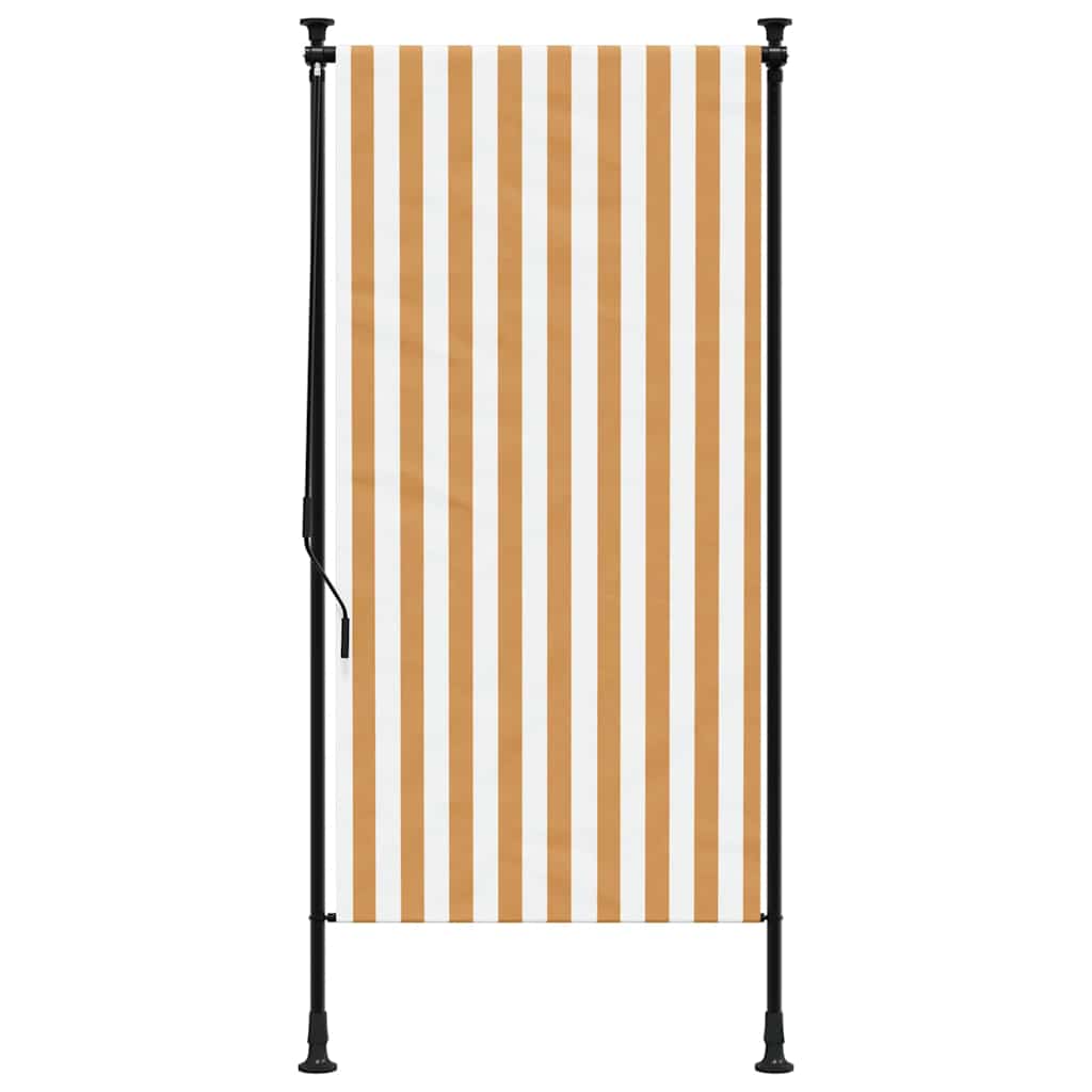 Vanjska roleta narančasto-bijela 120x270 cm od tkanine i čelika