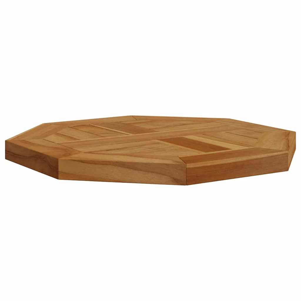 Stolna ploča 40 x 40 x 2,5 cm osmerokutna od masivne tikovine