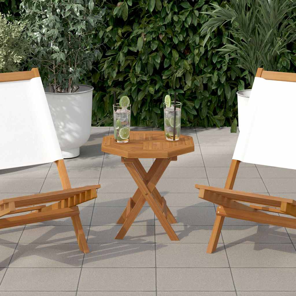 Stolna ploča 40 x 40 x 2,5 cm osmerokutna od masivne tikovine