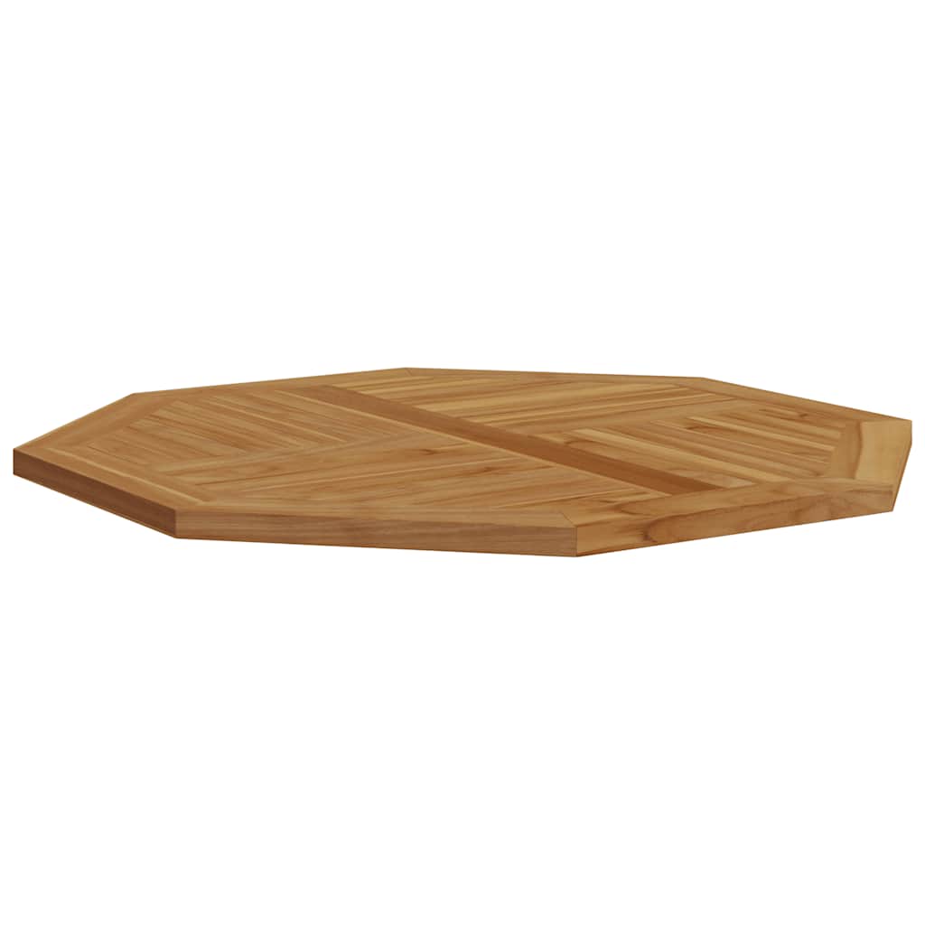 Stolna ploča 90 x 90 x 2,5 cm osmerokutna od masivne tikovine