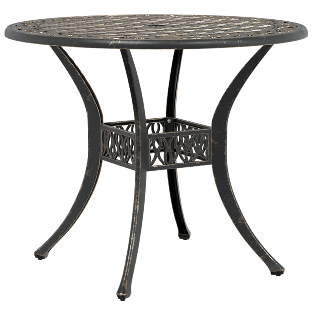 3-dijelni bistro set brončani od lijevanog aluminija