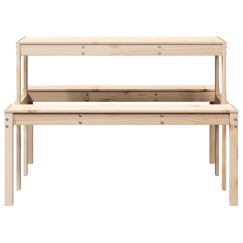 Stol za piknik 110 x 134 x 75 cm od masivne borovine
