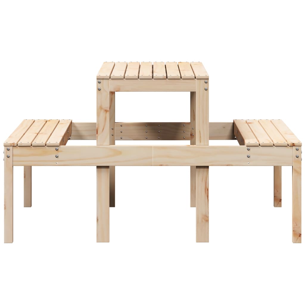 Stol za piknik 110 x 134 x 75 cm od masivne borovine