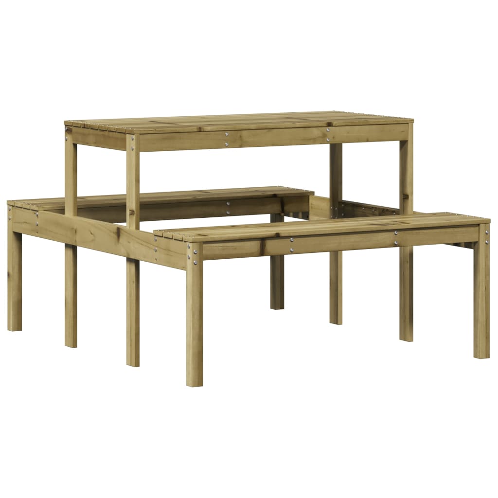 Stol za piknik 110 x 134 x 75 cm od impregnirane borovine