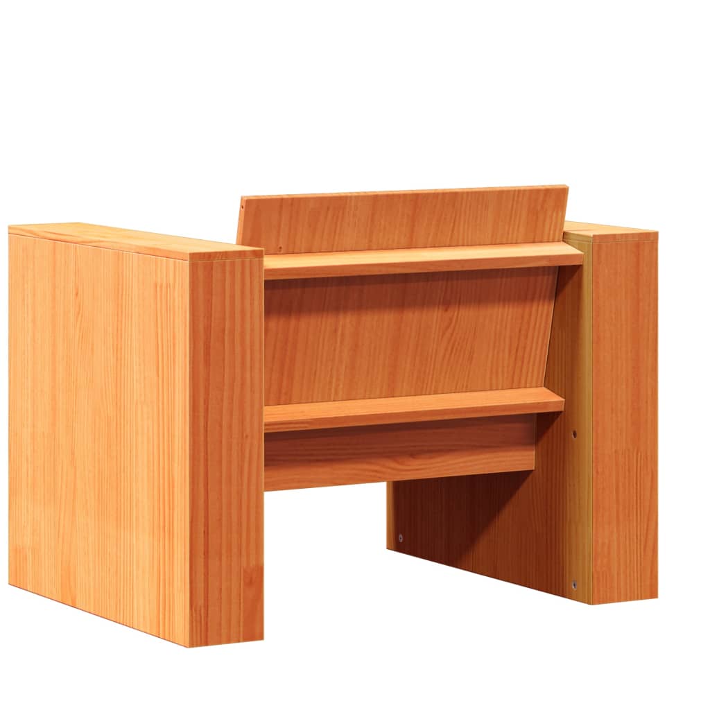 Vrtna sofa voštano smeđa 79 x 60 x 62 cm od masivne borovine