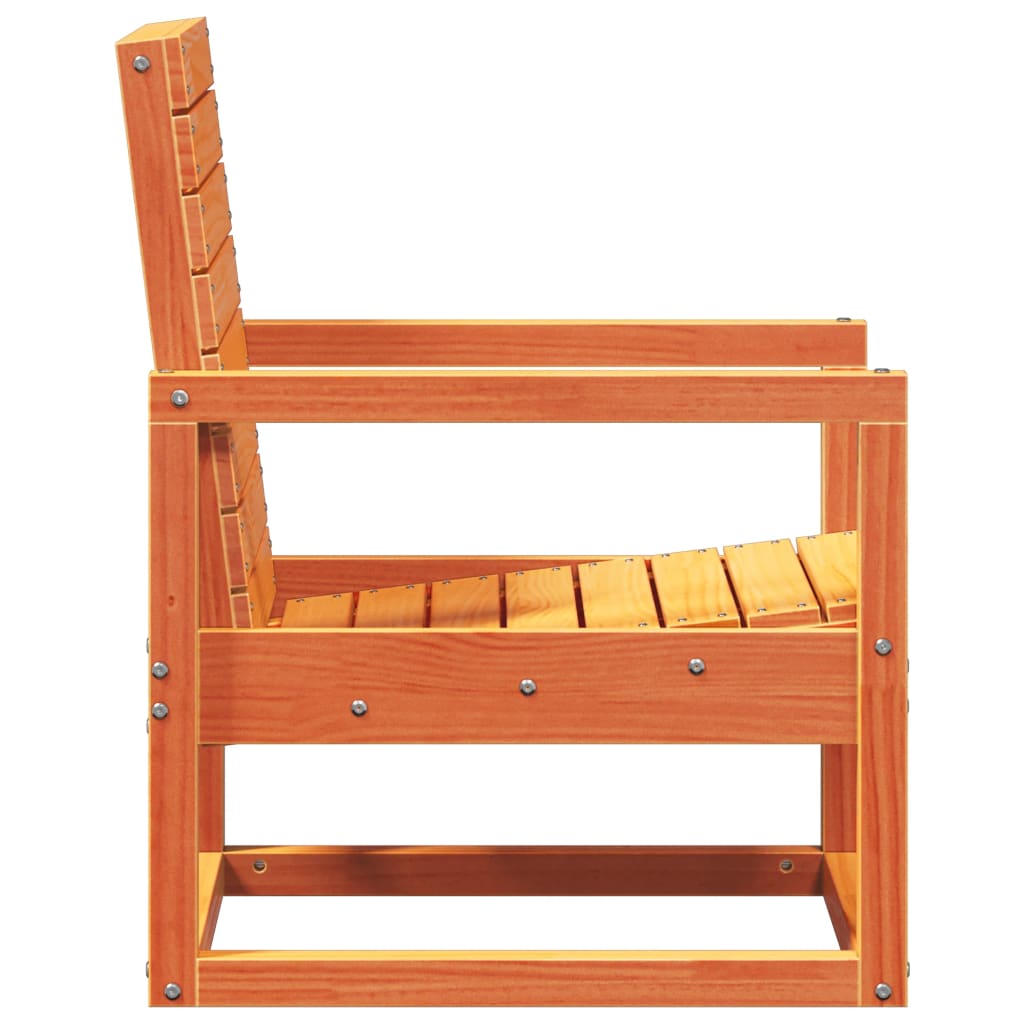 Vrtna stolica voštano smeđa 57,5 x 63 x 76 cm masivna borovina