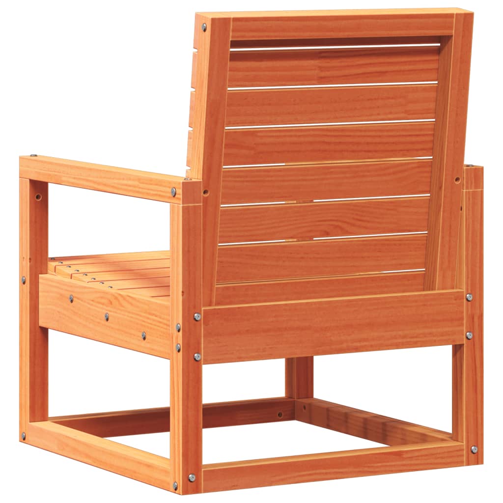 Vrtna stolica voštano smeđa 57,5 x 63 x 76 cm masivna borovina