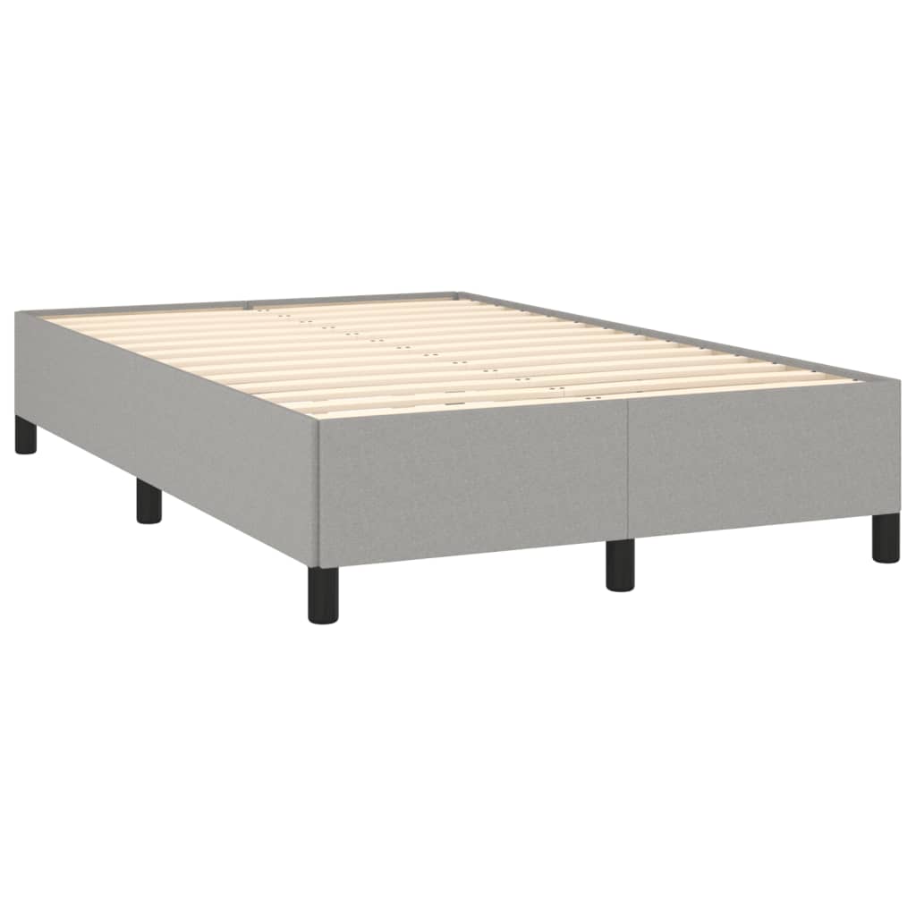 Okvir za krevet bez madraca svjetlosivi 120x190 cm od tkanine