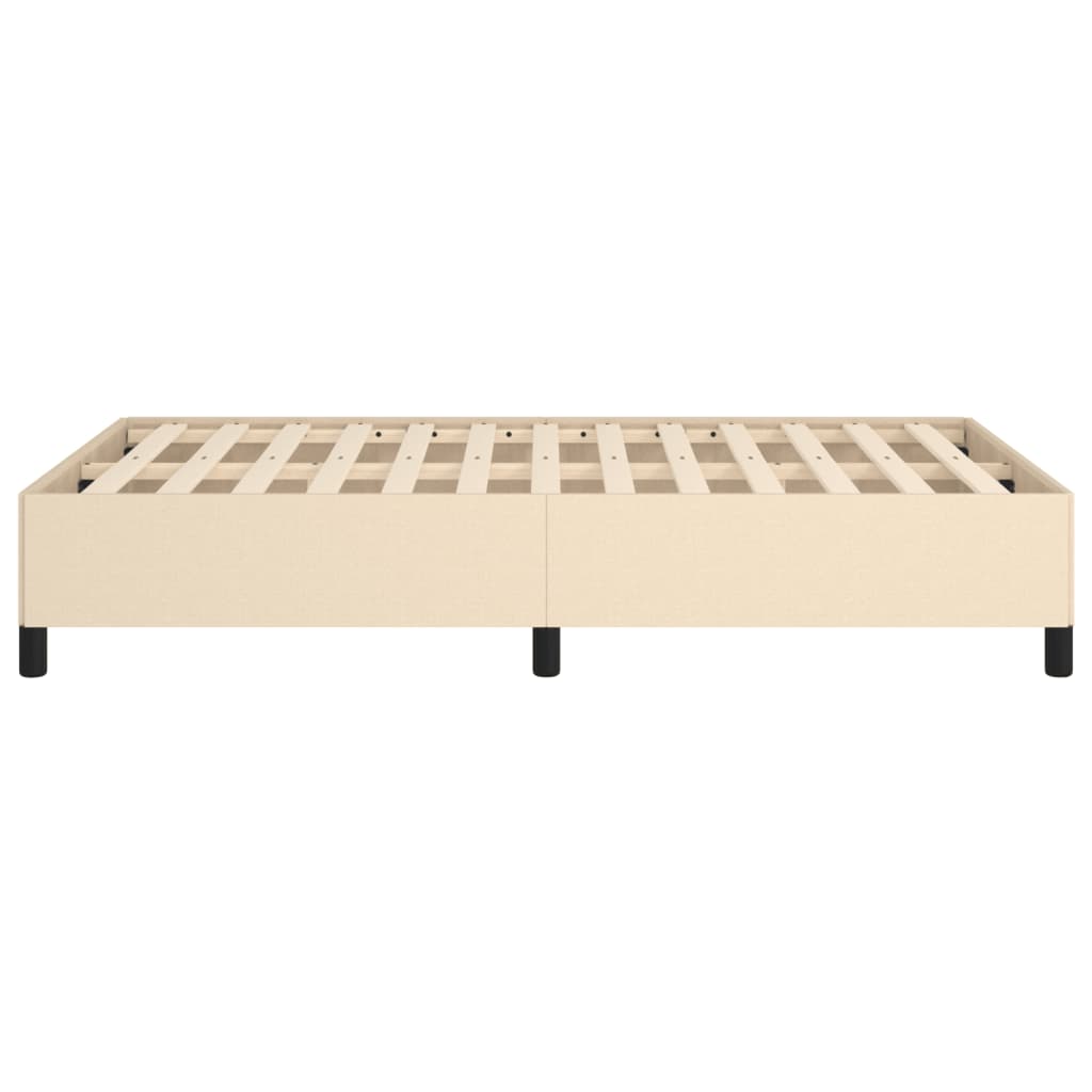 Okvir kreveta bez madraca krem 120x190 cm od tkanine