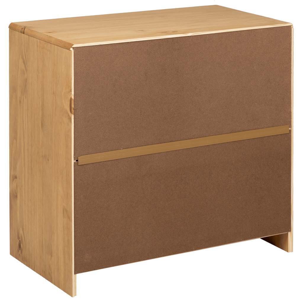 Komoda SAUDA boja hrasta 80 x 43 x 75,5 cm od masivne borovine