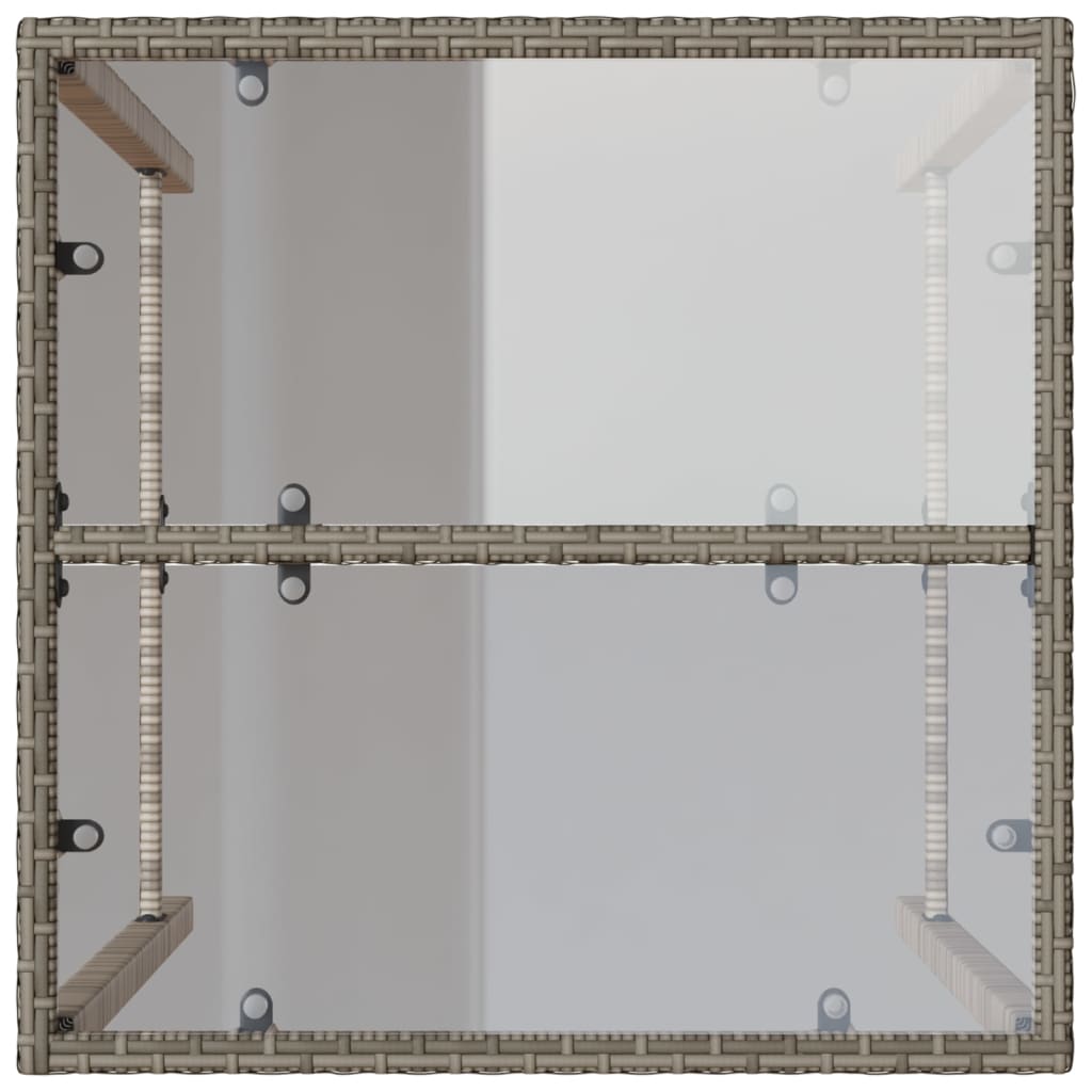 Vanjski barski stol sivi 70 x 70 x 110 cm od poliratana