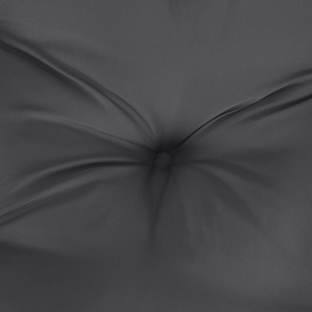 Jastuci za stolice 2 kom prošarano antracit 120x50x7 cm tkanina