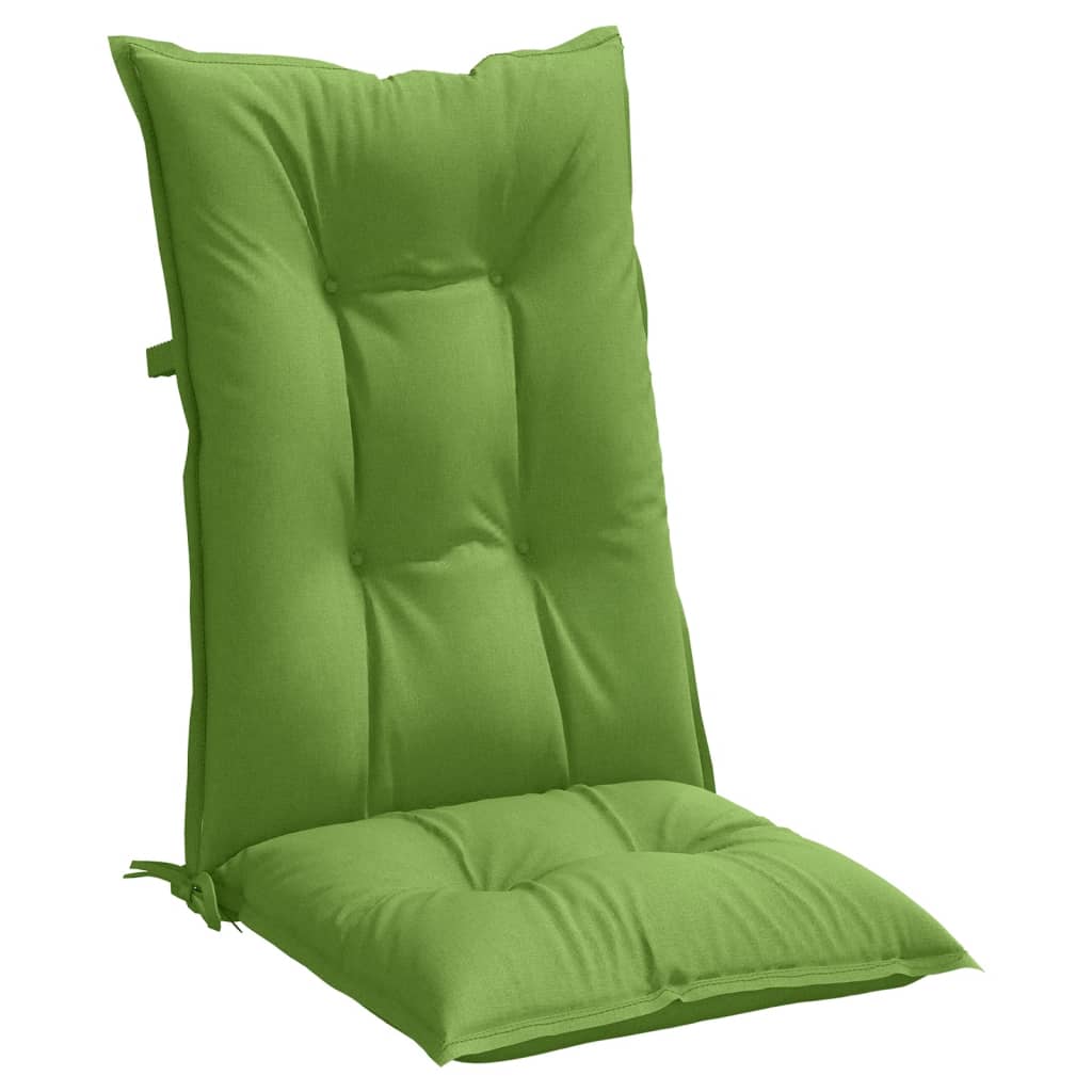 Jastuci za stolice 4 kom prošarano zelena 120x50x7cm od tkanine
