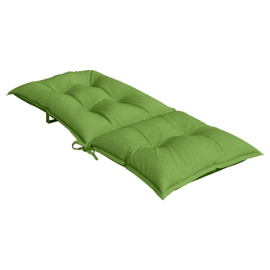 Jastuci za stolice 6 kom prošarano zelena 120x50x7cm od tkanine