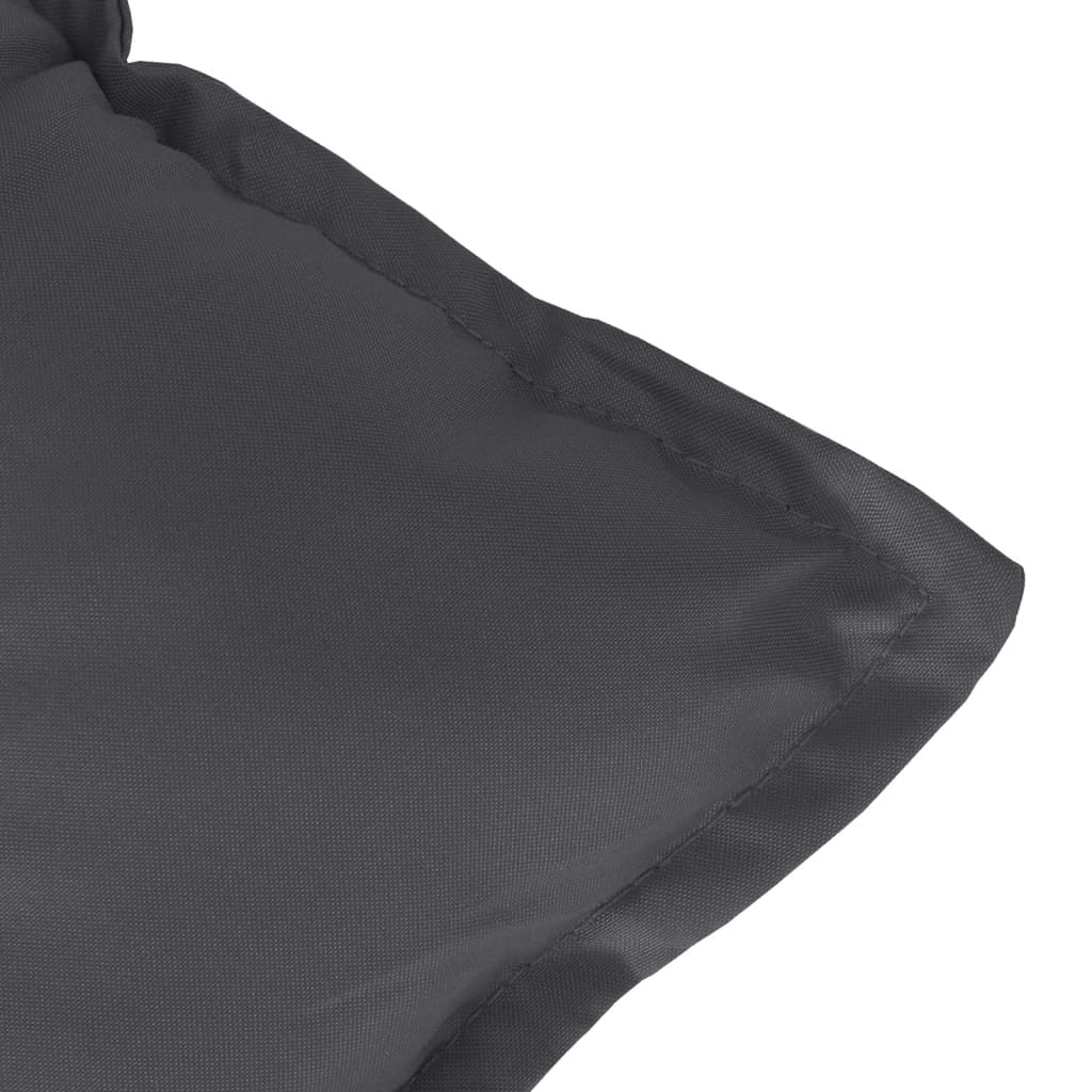 Jastuci za stolice 6 kom prošarano antracit 100x50x7 cm tkanina