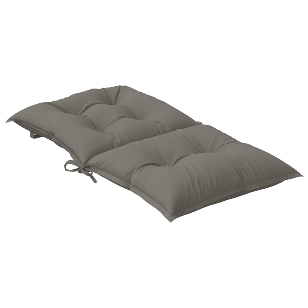 Jastuci za stolice 4 kom prošarano tamnosiva 100x50x7cm tkanina