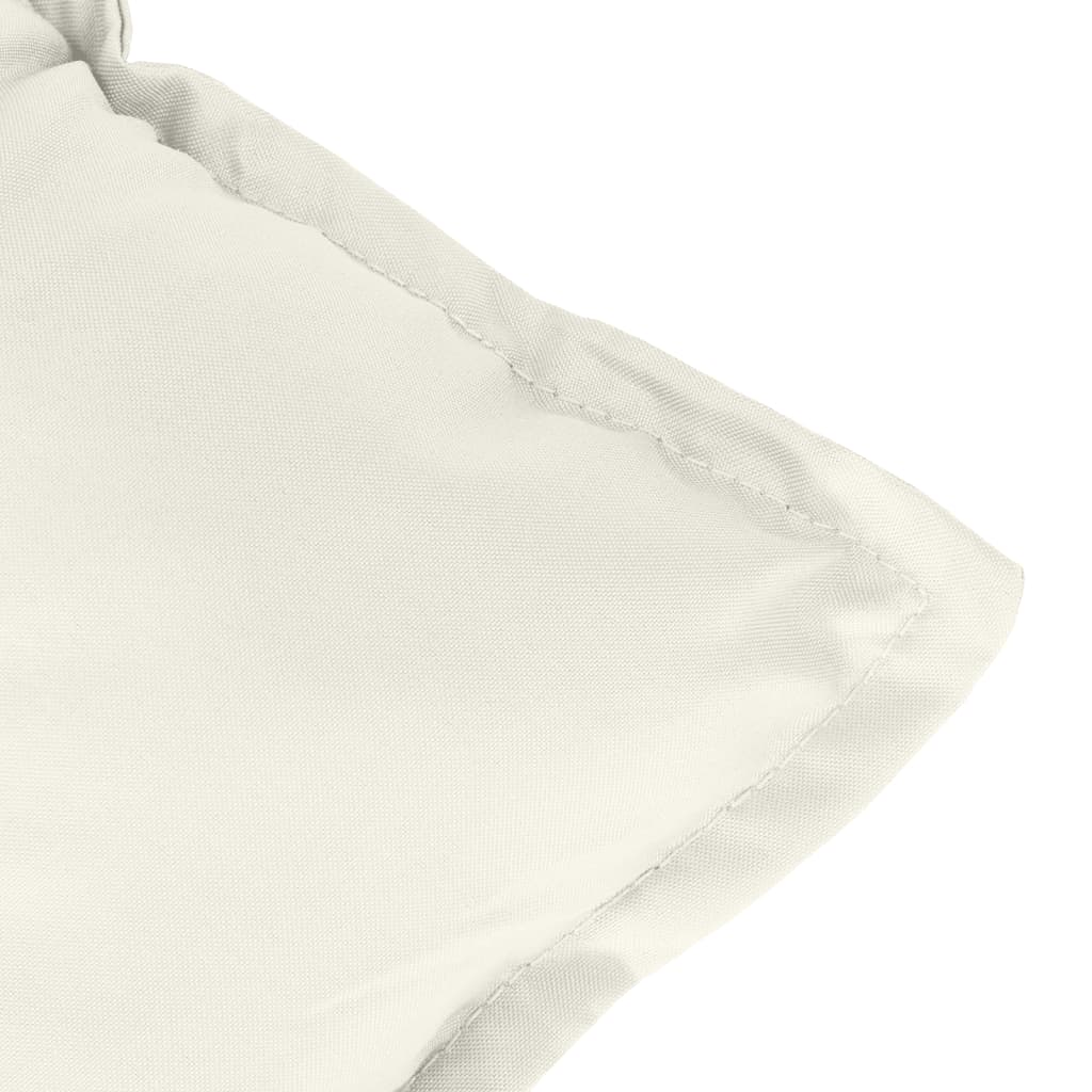Jastuci za stolice 2 kom prošarano krem 100x50x7 cm tkanina