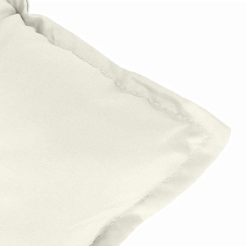 Jastuci za stolice 6 kom prošarano krem 100x50x7 cm tkanina