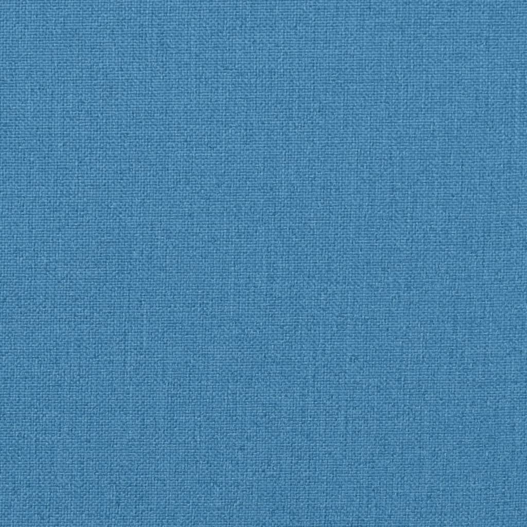Jastuci za stolice 2 kom prošarano plavi 100x50x7 cm od tkanine