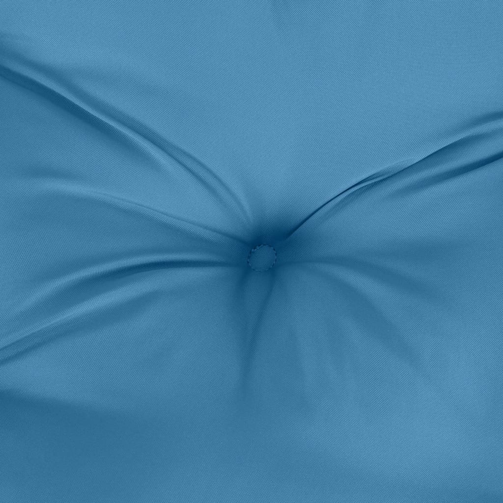 Jastuci za stolice 6 kom prošarano plavi 100x50x7 cm od tkanine