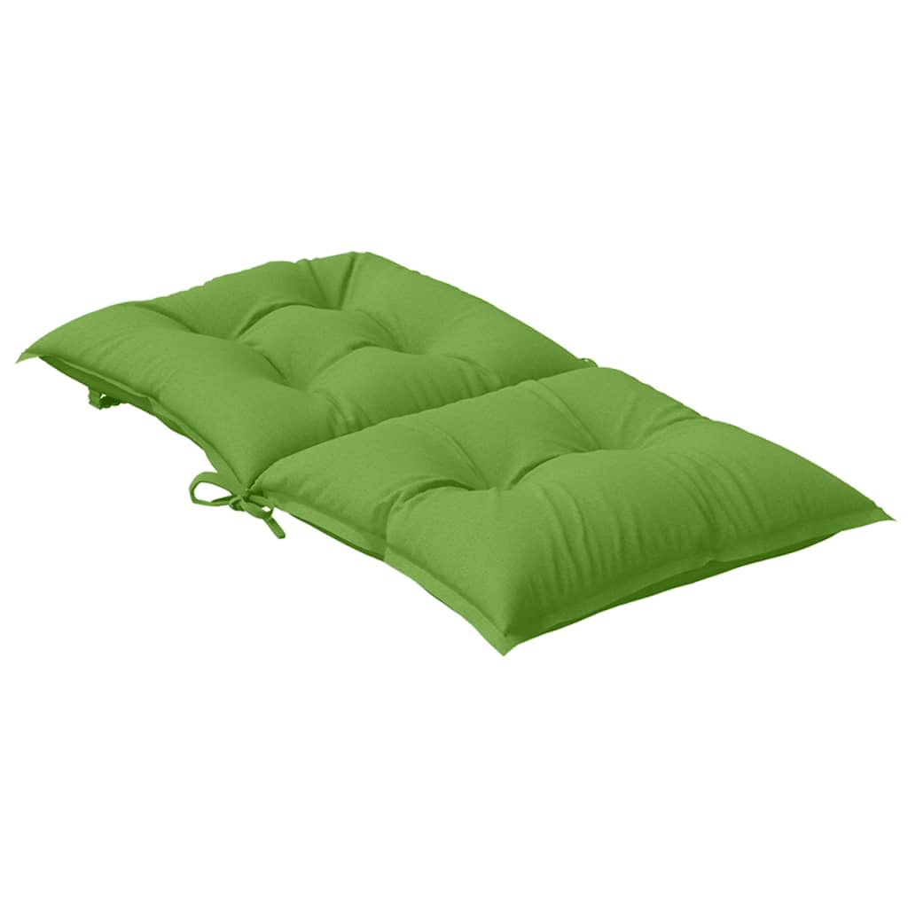 Jastuci za stolice 6 kom prošarano zelena 100x50x7 cm tkanina