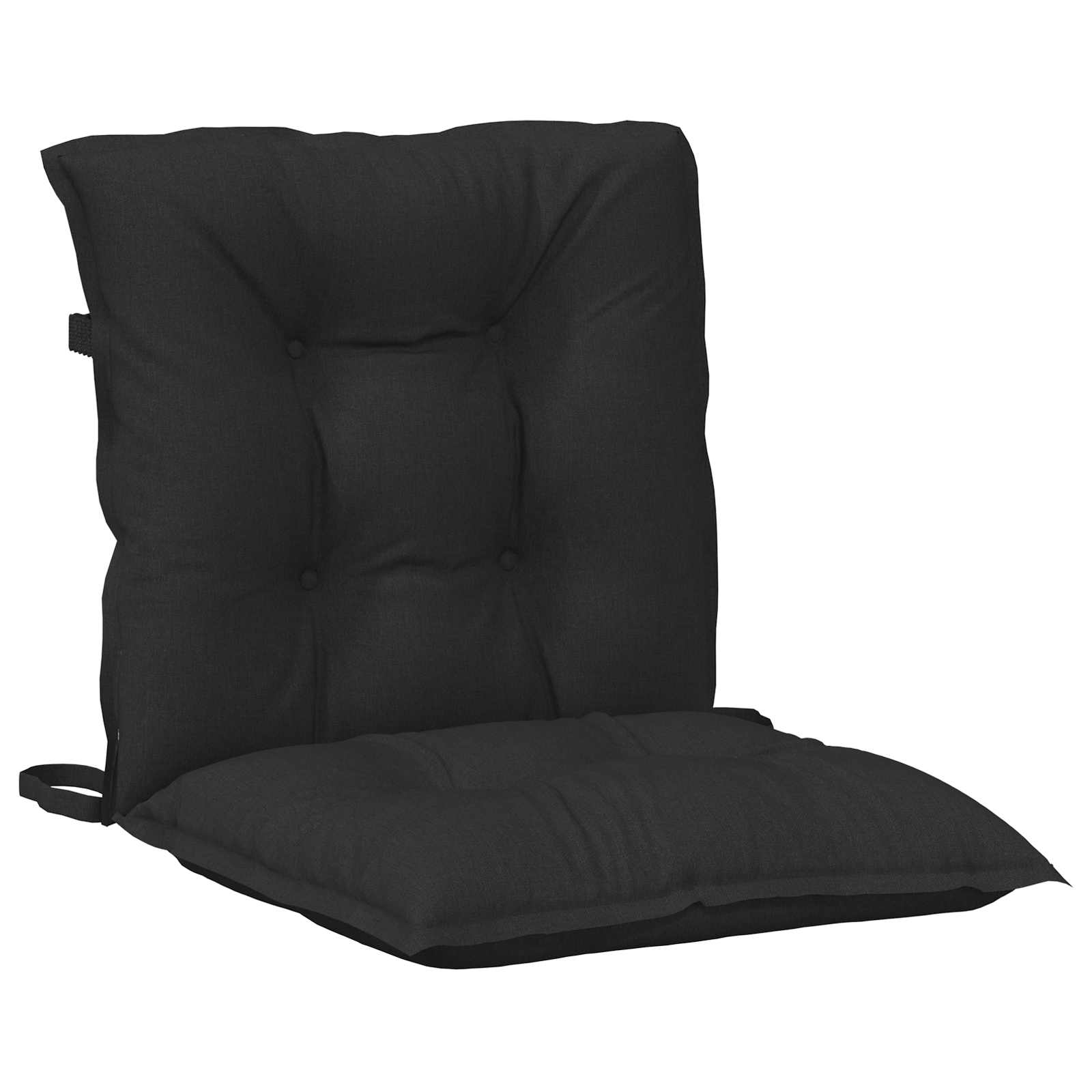 Set jastučića za nisku stolicu 2 pcs Melange crna