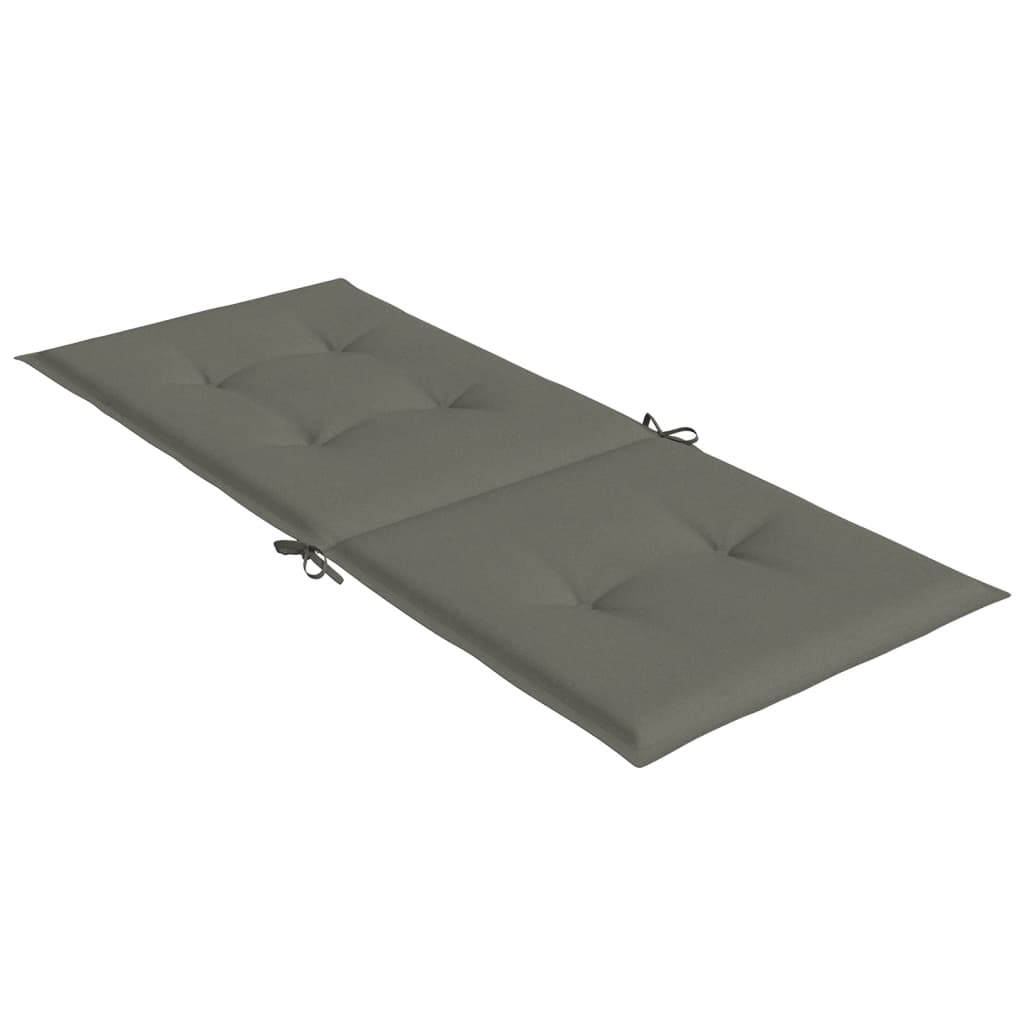 Jastuci za stolice 6 kom tamnosivi 120 x 50 x 4 cm od tkanine