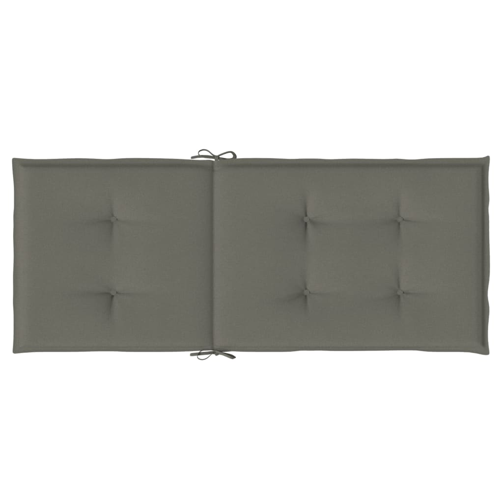 Jastuci za stolice 6 kom tamnosivi 120 x 50 x 4 cm od tkanine