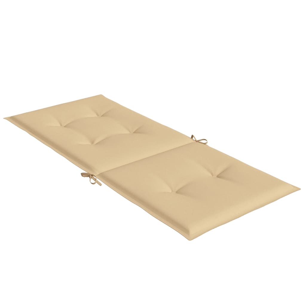 Jastuci za stolice 6 kom prošarano bež 120x50x4 cm od tkanine