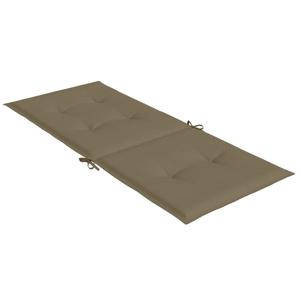 Jastuci za stolice 4 kom prošarano smeđesivi 120x50x4cm tkanina