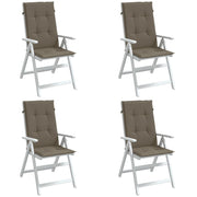 Jastuci za stolice 4 kom prošarano smeđesivi 120x50x4cm tkanina