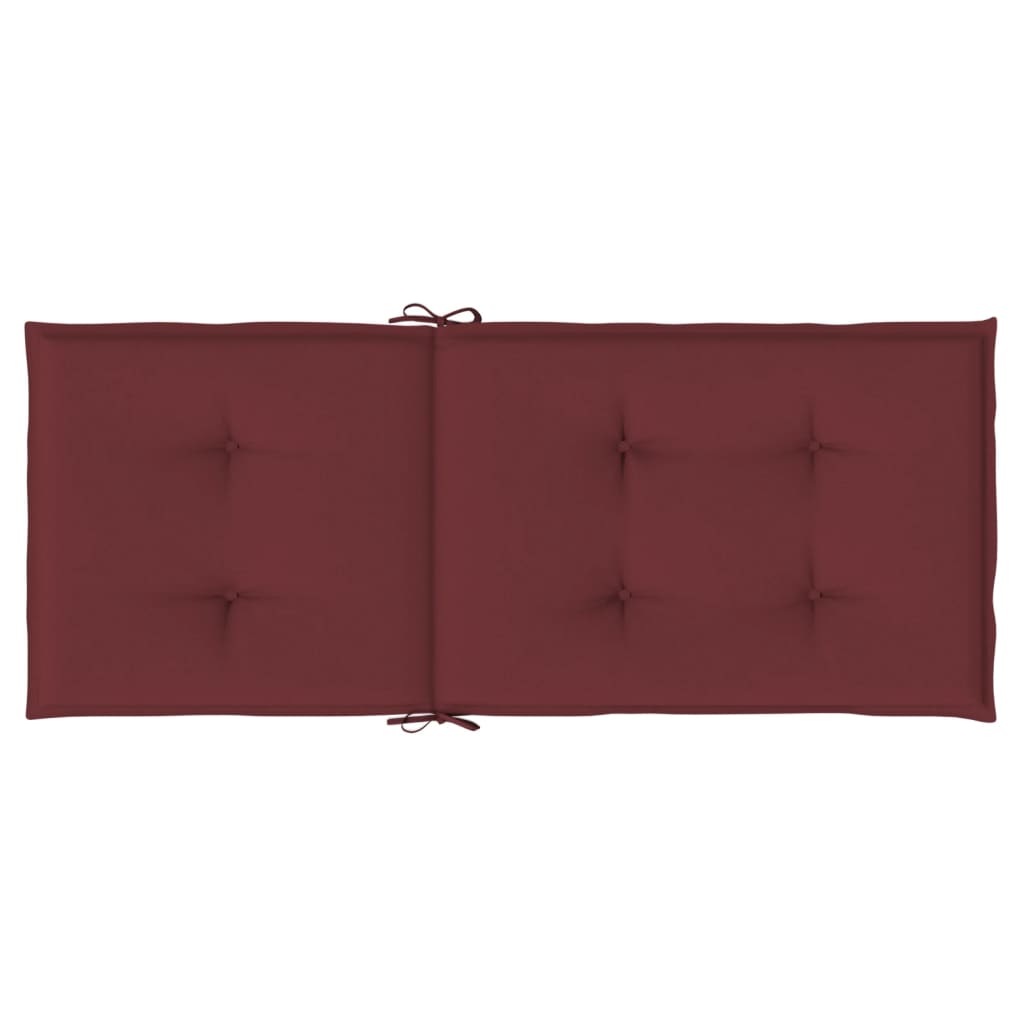Jastuci za stolice 4 kom prošarano boja vina 120x50x4cm tkanina