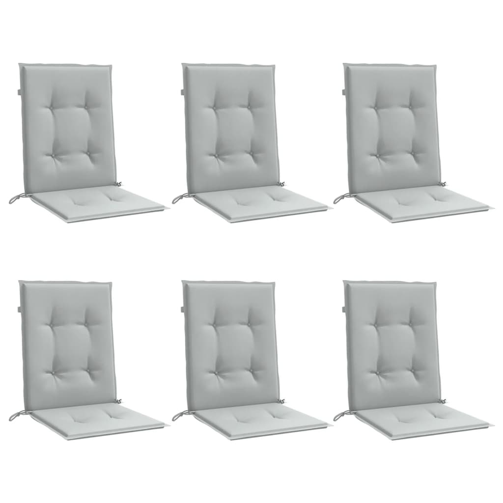 Jastuci za stolice 6 kom svjetlosivi 100x50x4 cm tkanina